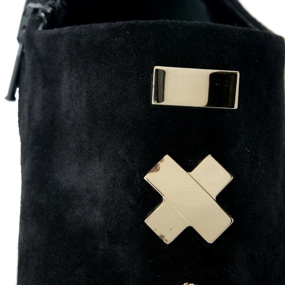 Versace Embellished Zip Up High Heels Ankle Bootie - Picture 6 of 8